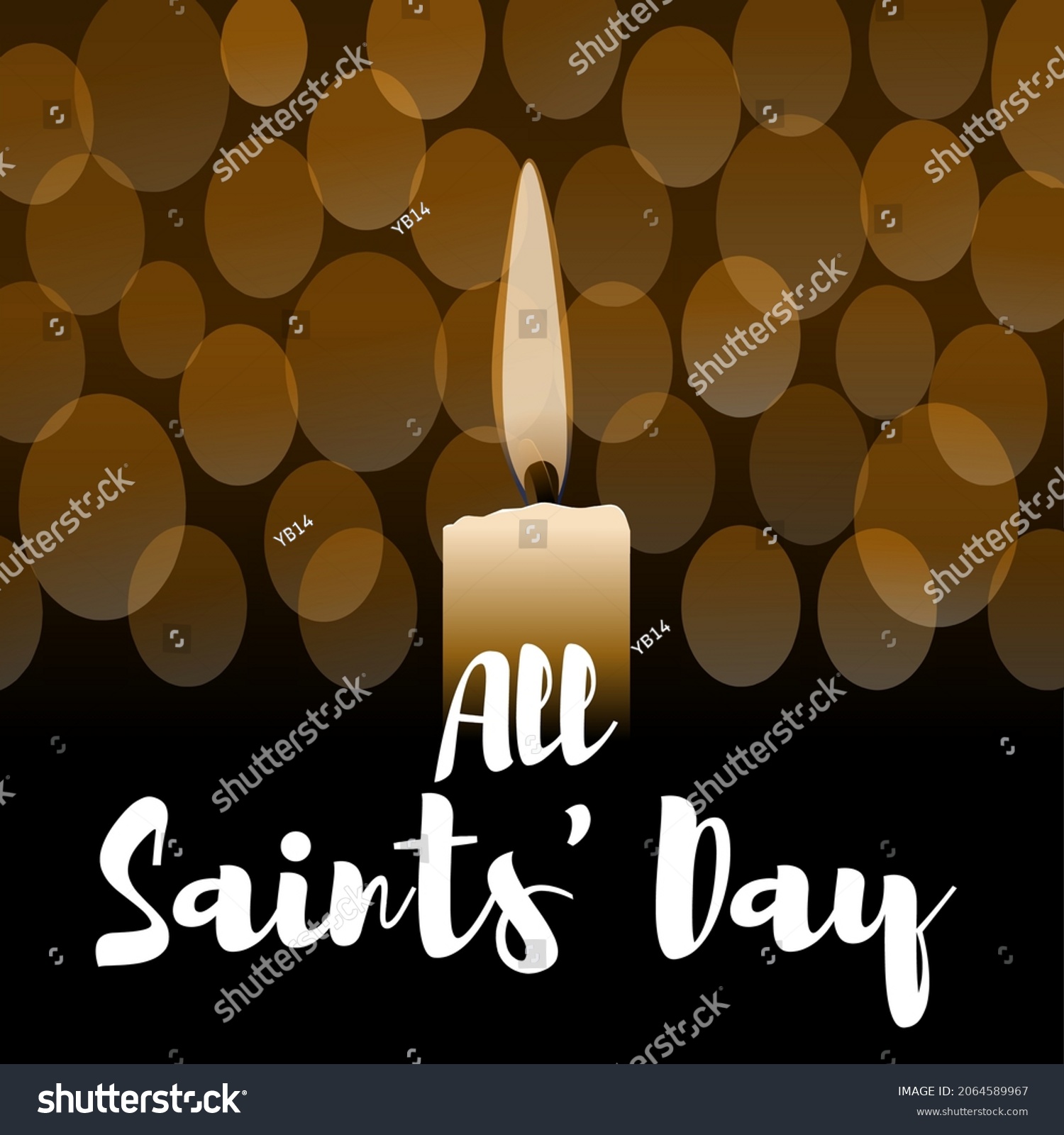 All Saints Day Theme Illustration Vector Stock Vector (Royalty Free ...