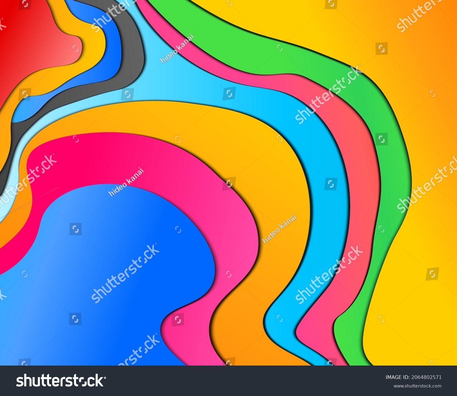 Overlapping Colorful Patternscolorful Background Vector Illustration ...