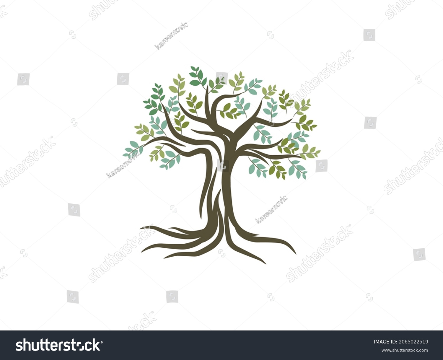 Tree Hand Drawing Art Vector Illustrations Stock Vector (Royalty Free ...