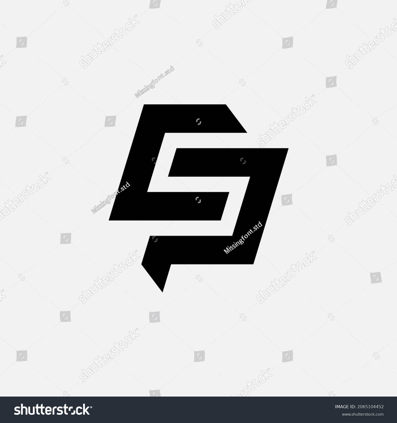 Monogram Logo Initial Letters C P Stock Vector (Royalty Free ...