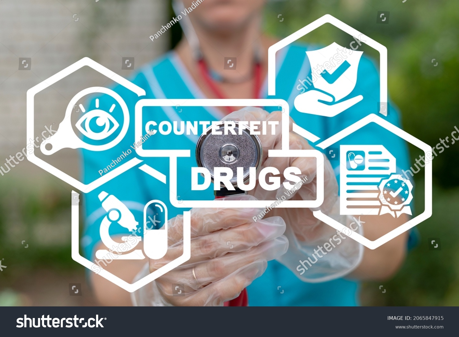 Medical Pharmaceutical Concept Counterfeit Drugs Counterfeits Stock ...