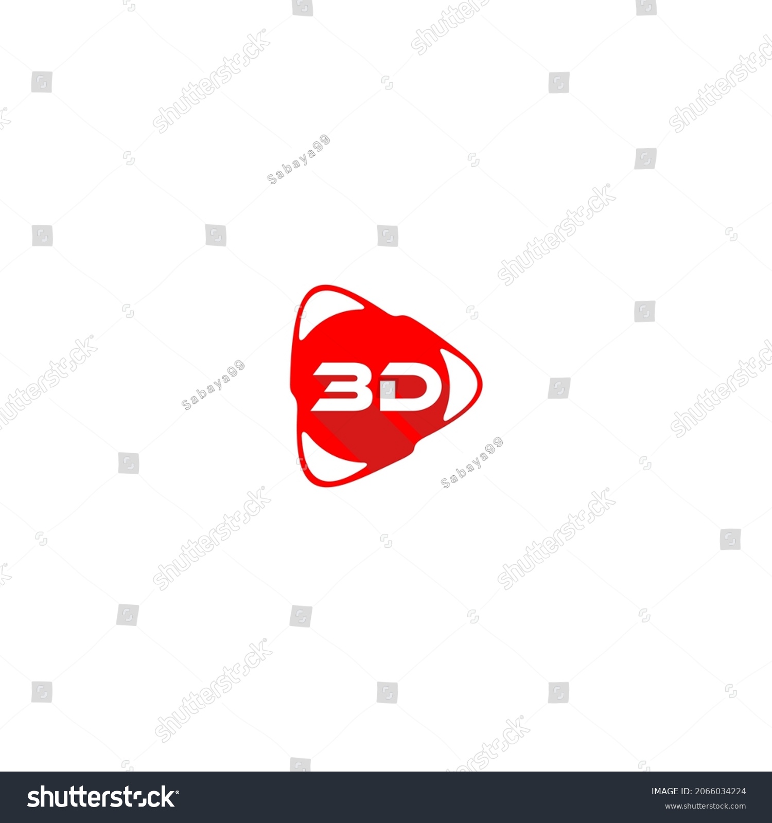 3d Logo Design Three Dimensional Logos Stock Vector (Royalty Free ...