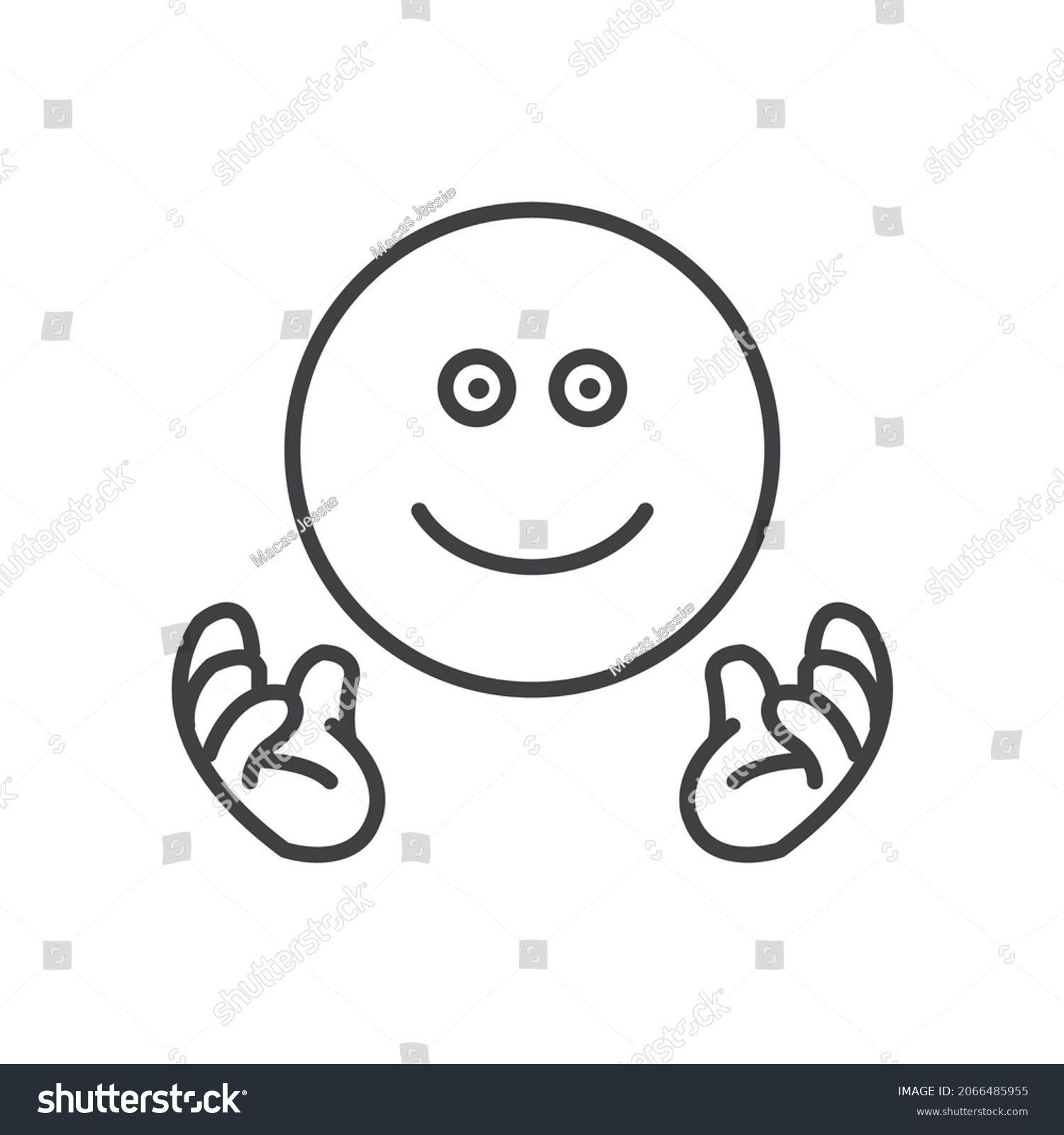 Emoji Emoticon Face Flat Isolated Emoji Stock Vector (Royalty Free ...