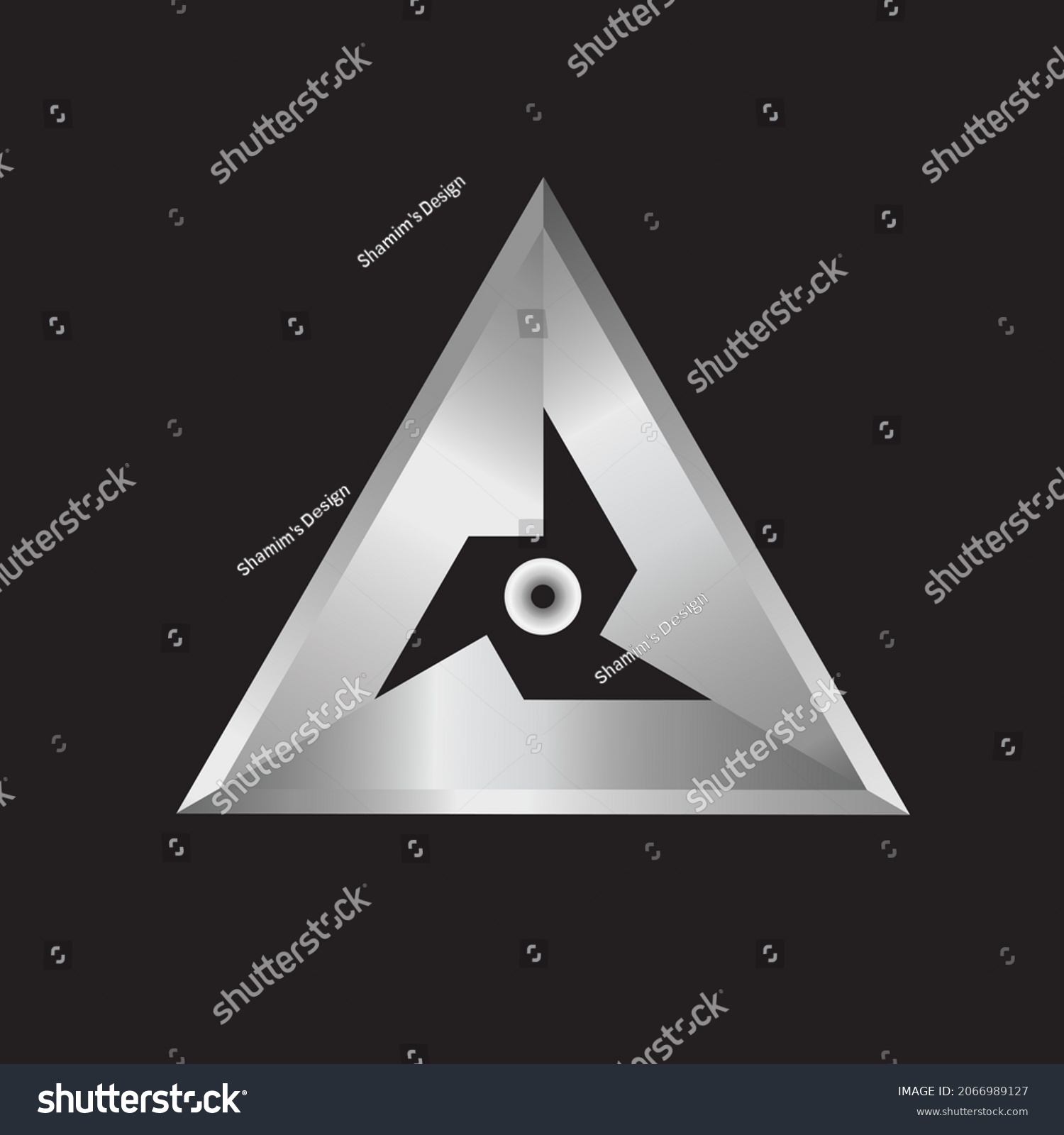 Triangle Logo Spinning Wheel Logo Icon Stock Vector (Royalty Free ...