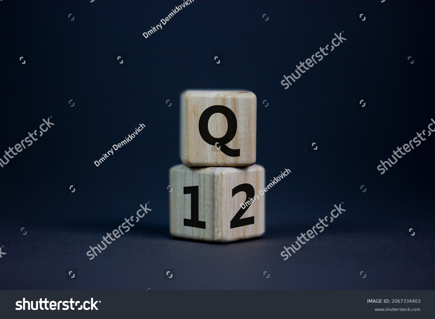 1st 2nd Quarter Symbol Turned Wooden Stock Photo 2067334403 | Shutterstock