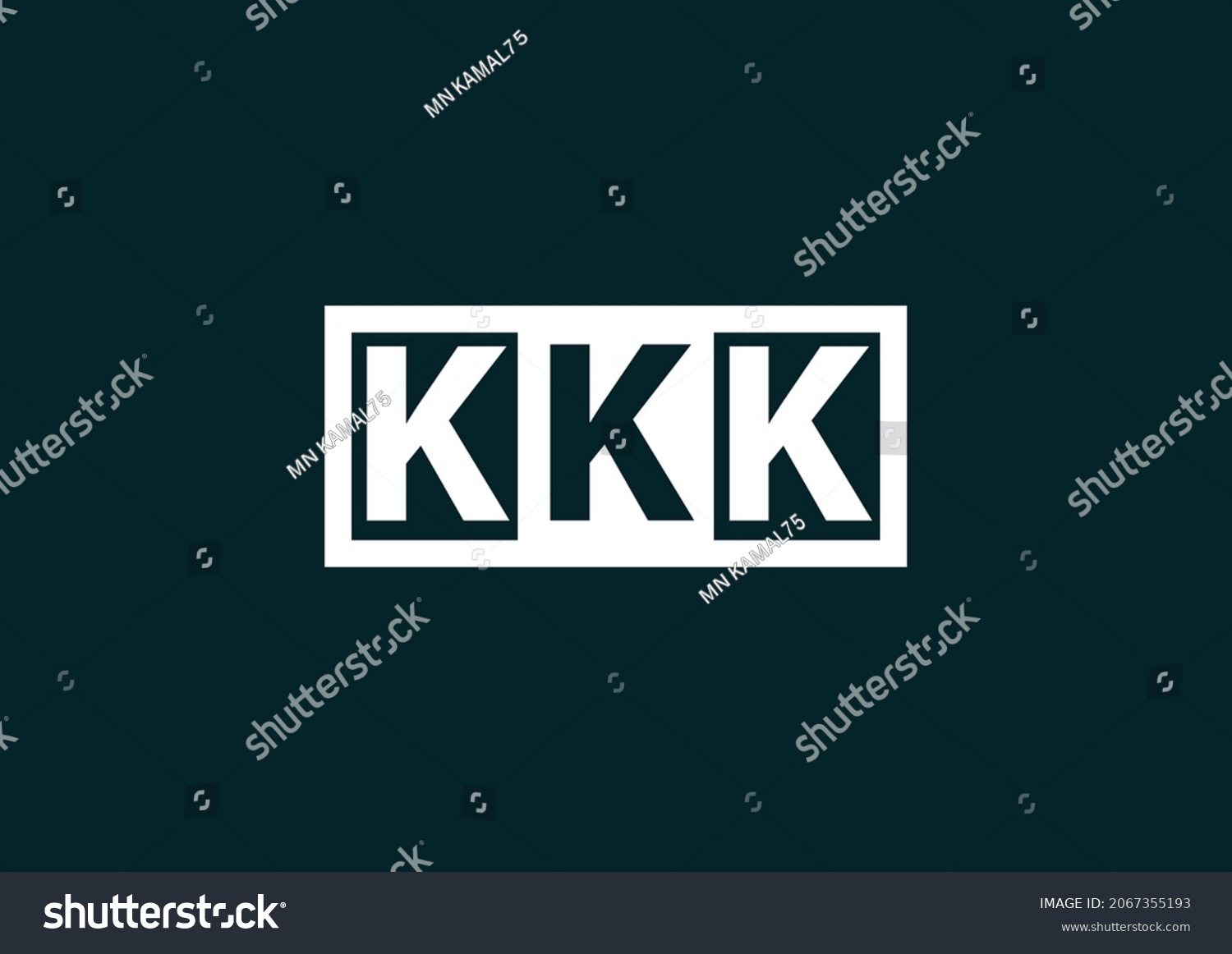 Kkk Letter Logo Icon Design Template Stock Vector (Royalty Free ...