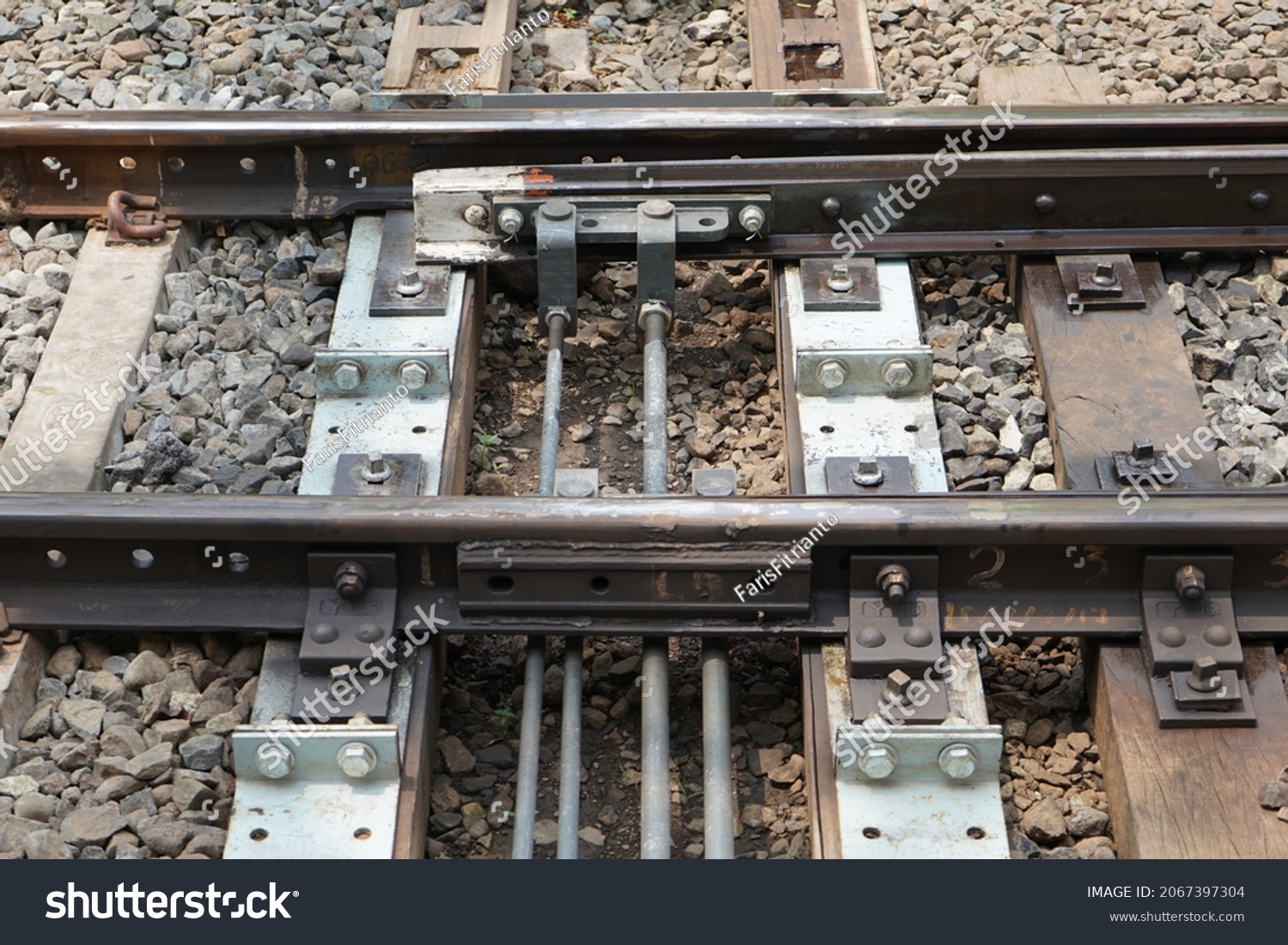 Railway Track British English Uic Terminology Stock Photo 2067397304 ...