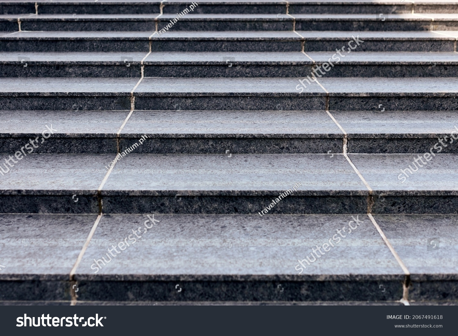 Large Staircase Stonelike Grey Texture Wide Stock Photo 2067491618 ...