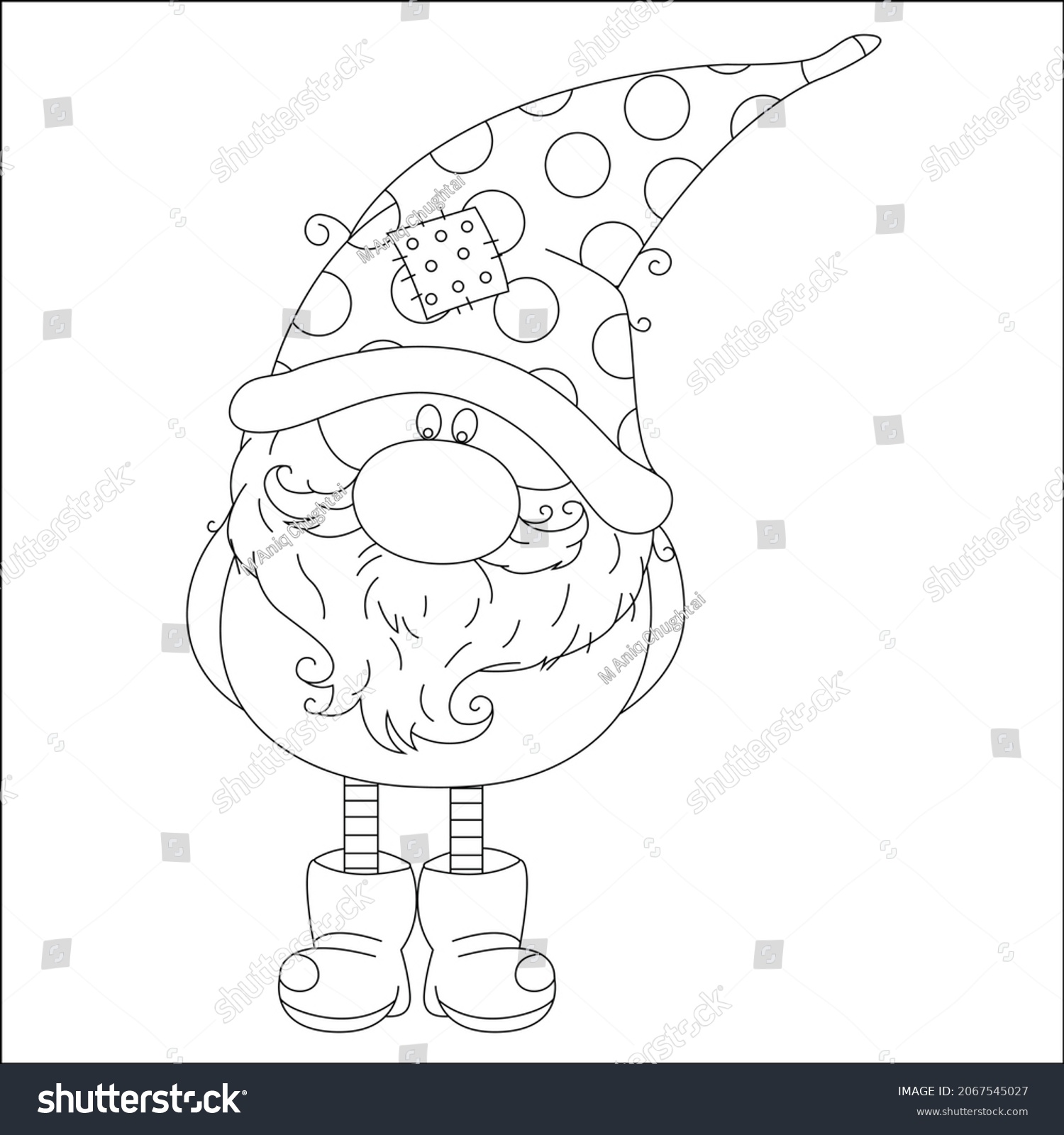 Illustration Cartoon Puppet Vector Line Art Stock Vector (Royalty Free ...