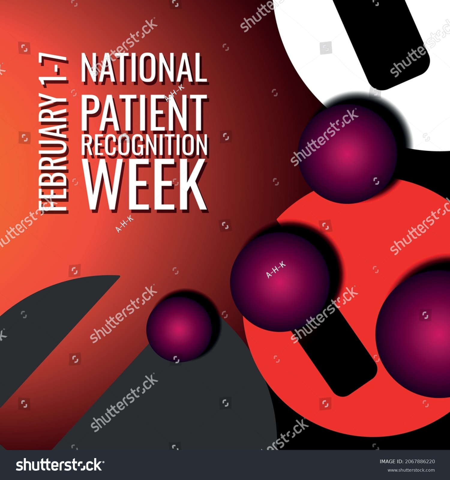 National Patient Recognition Week Design Suitable Stock Vector (Royalty