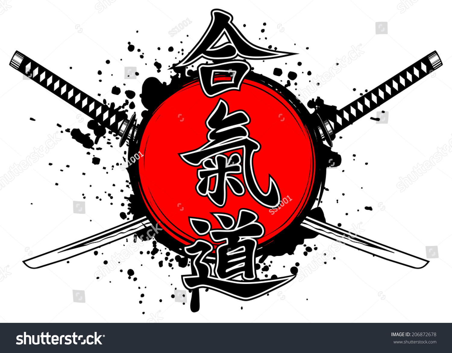 Японские символы на катану