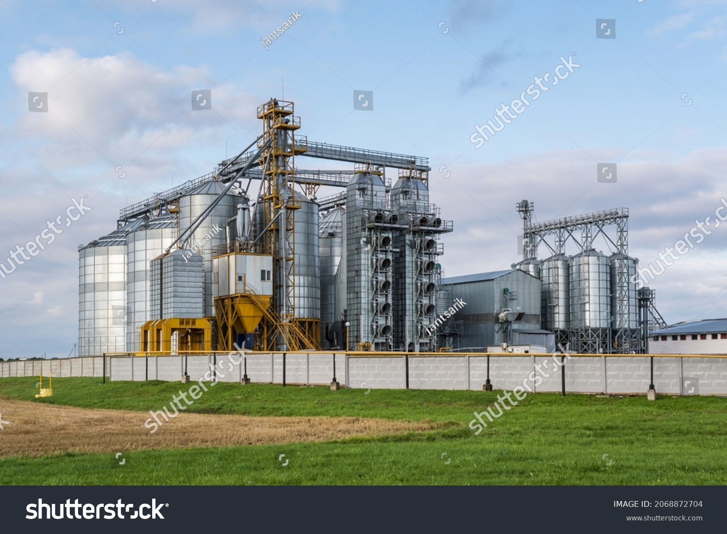 Modern Granary Elevator Seed Cleaning Line Stock Photo 2068872704 ...