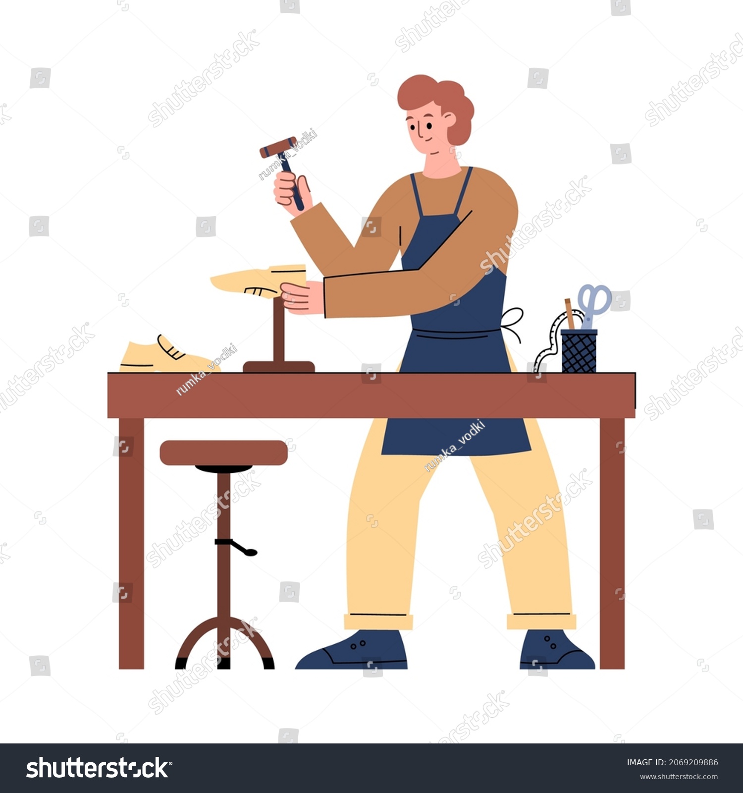 1,531 Cobbler vector Images, Stock Photos & Vectors | Shutterstock