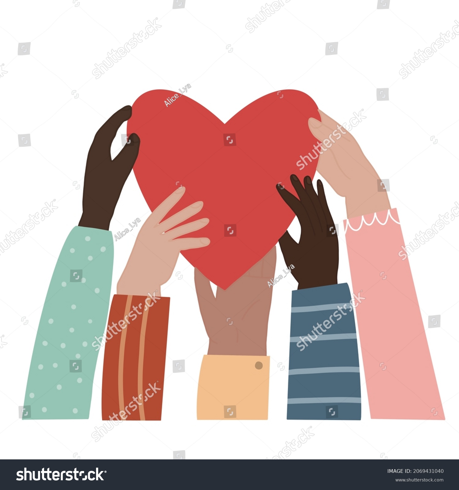 Art Illustration World Peace Friendship Peoples Stock Illustration ...