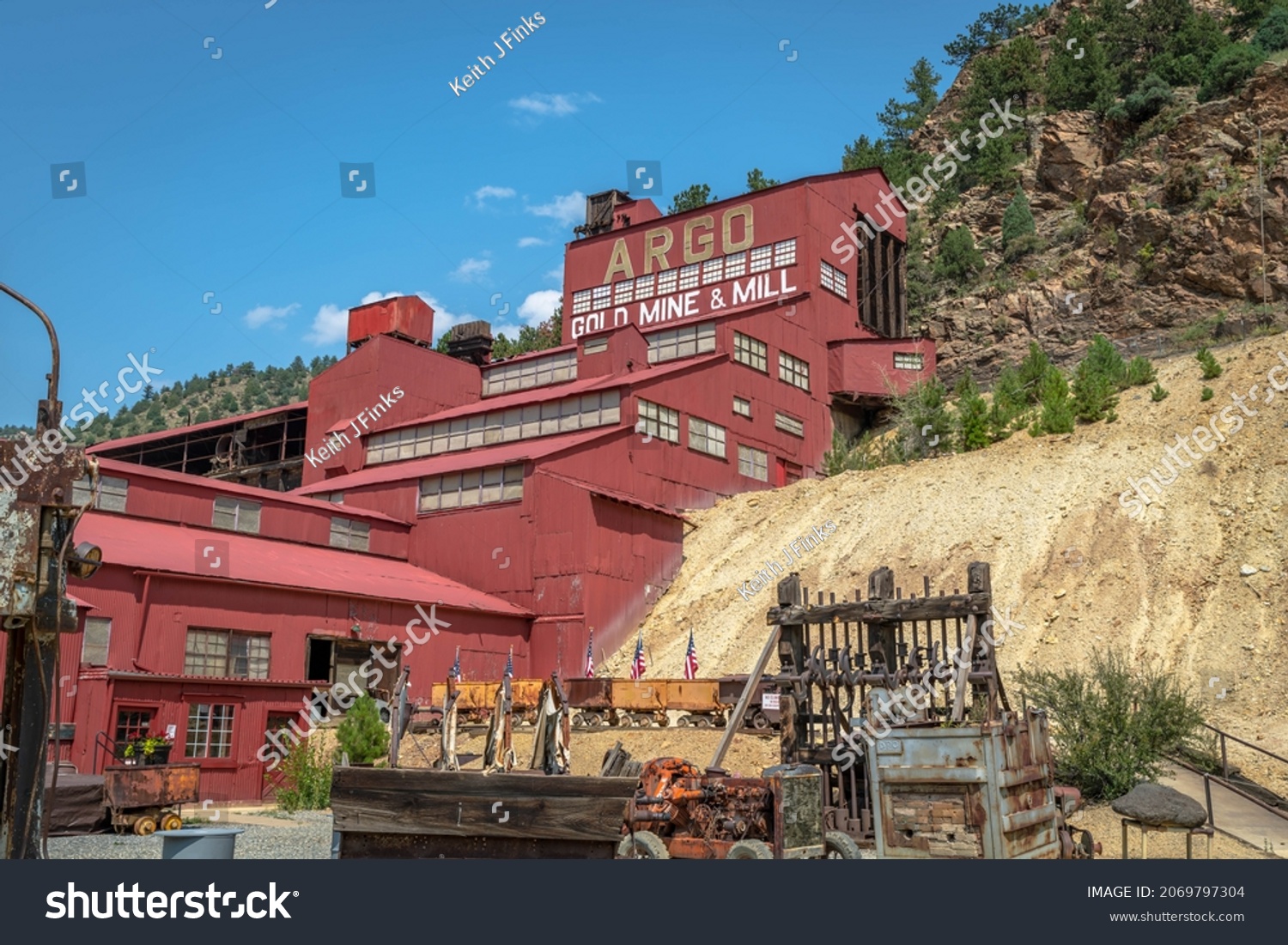 227 Argo Springs Images Stock Photos Vectors Shutterstock   Stock Photo Idaho Springs Co August The Preserved Argo Gold Mine And Mill Building Demonstrates 2069797304 