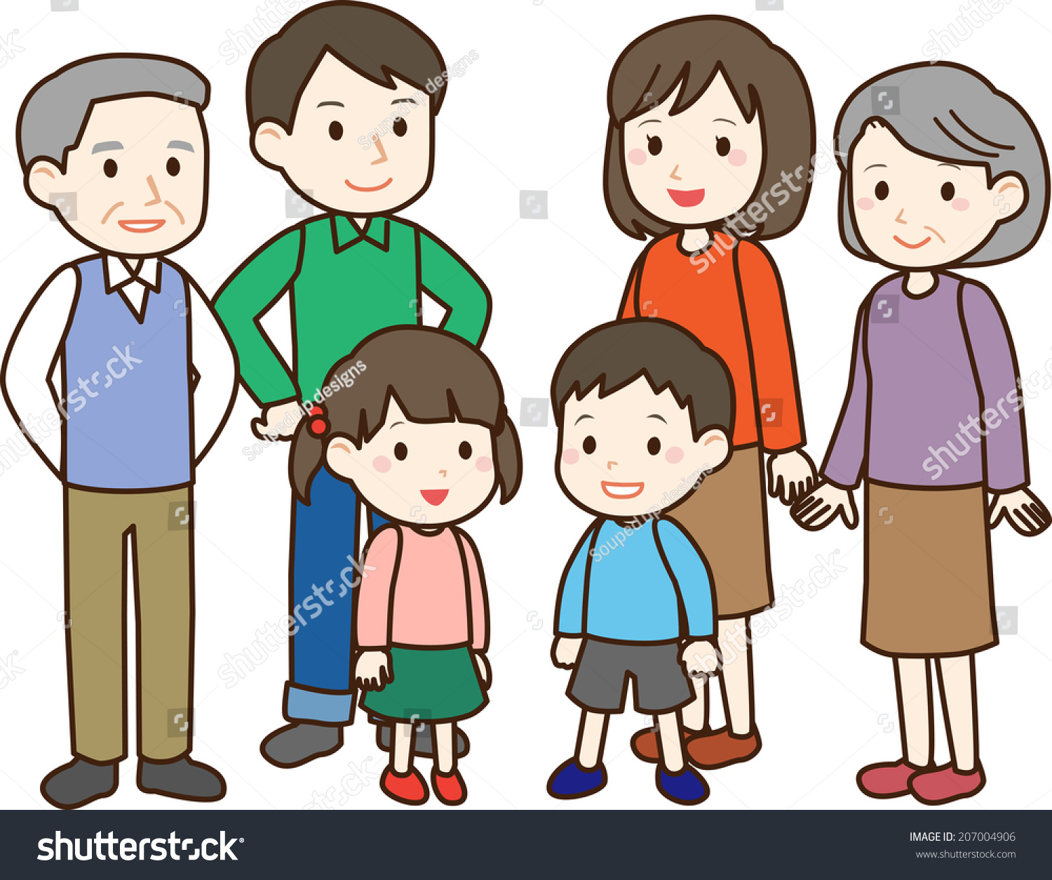 Family Stock Vector (royalty Free) 207004906 