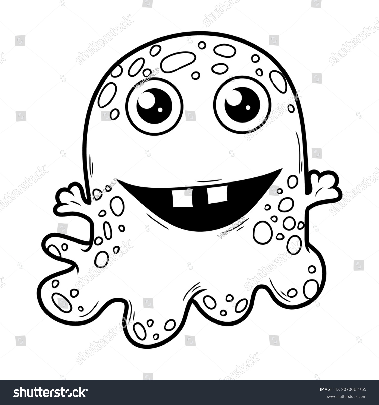 Black White Coloring Book Kids Vector Stock Vector (Royalty Free ...