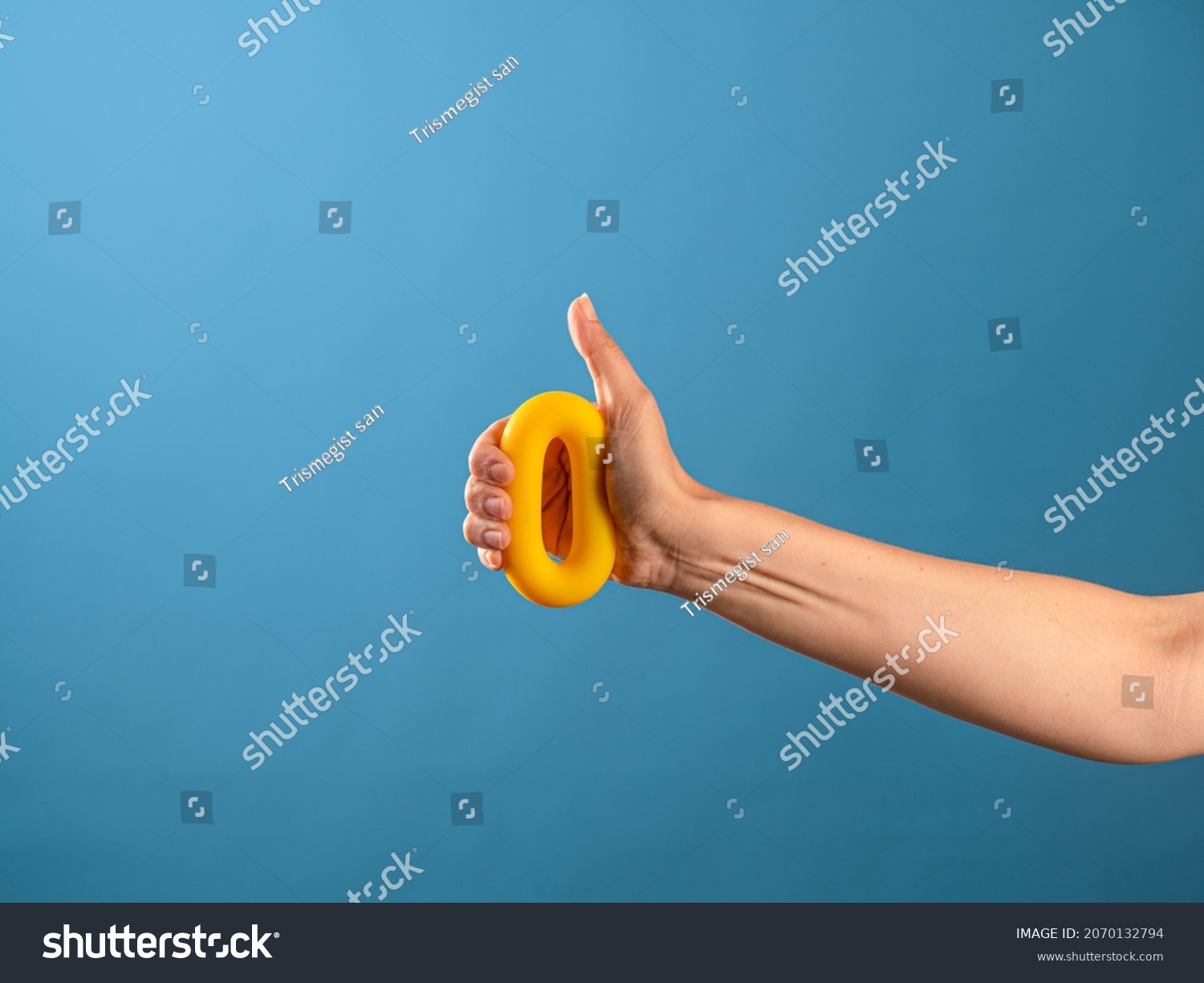 Squeeze Apply Force Soft Toroidal Rubber Stock Photo 2070132794 ...