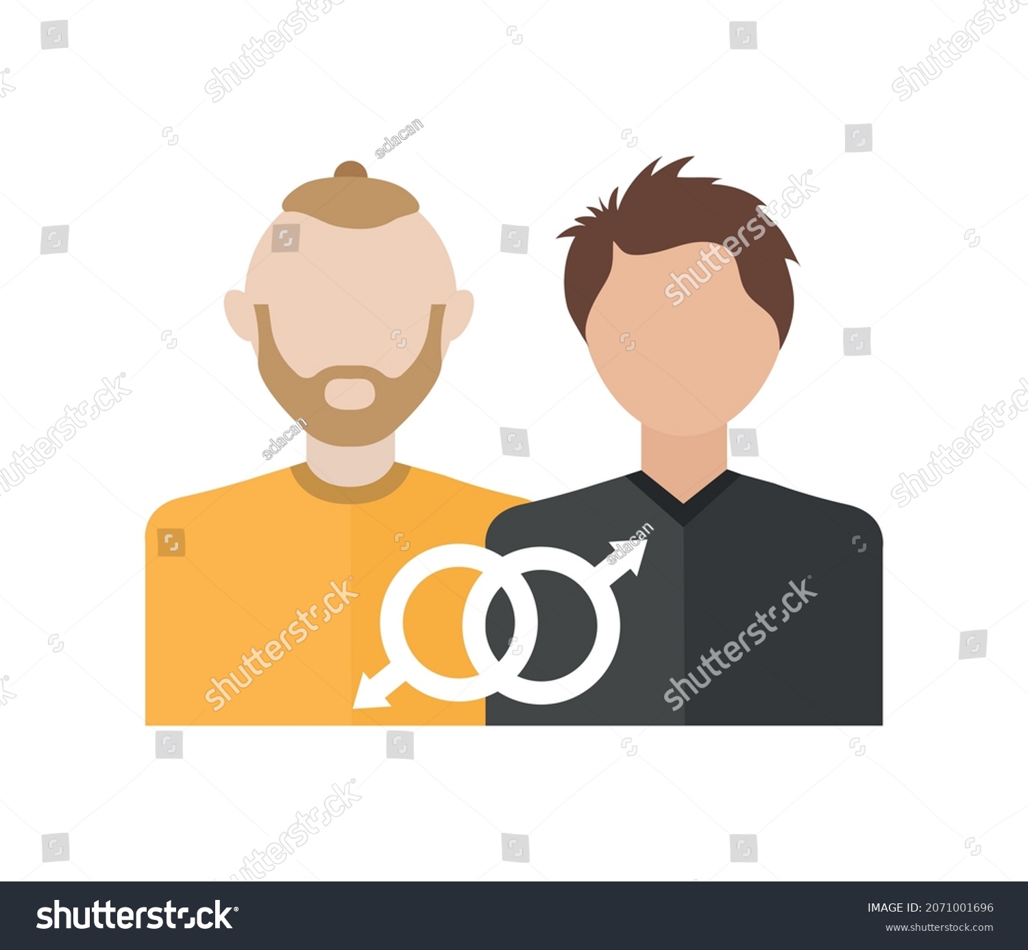 Samesex Marriage Concept Lgbtqia Pride Month Stock Vector Royalty Free 2071001696 Shutterstock 