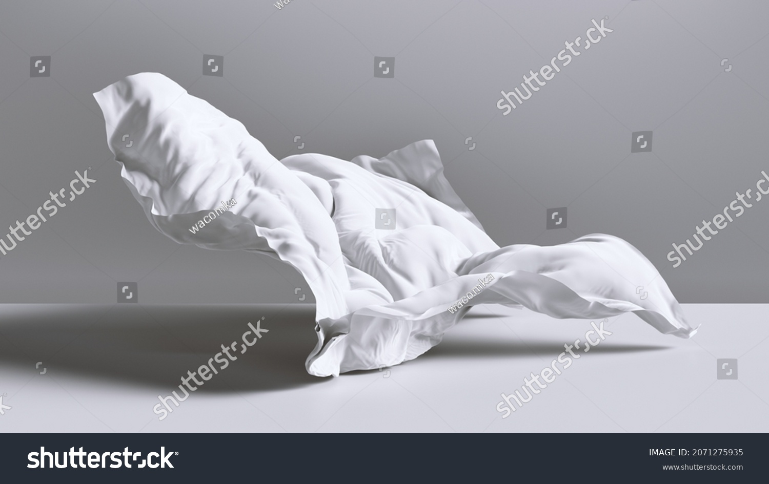 3d Render Abstract Fashion Background White Stock Illustration ...