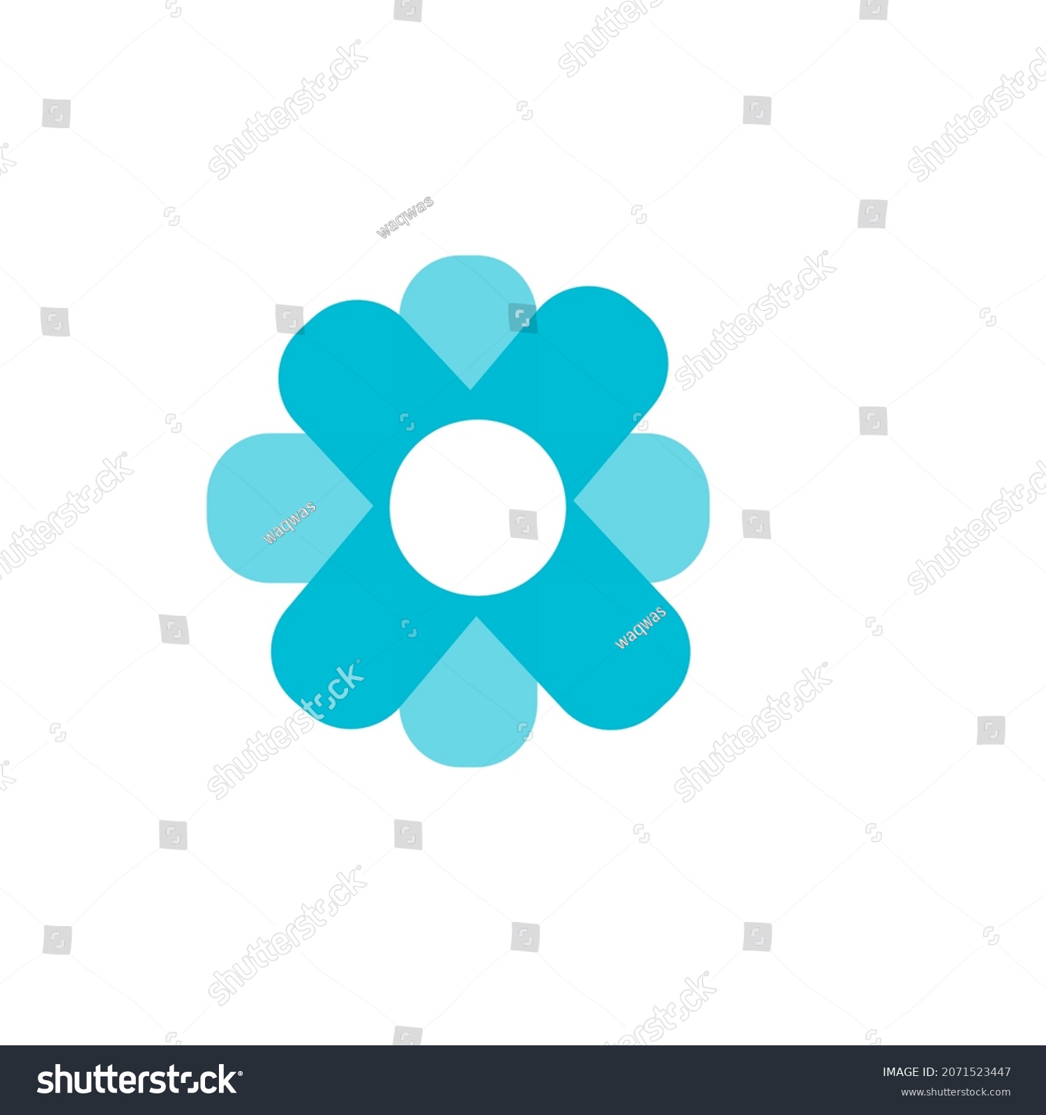 Beautiful Flower Logo Design White Background Stock Illustration ...