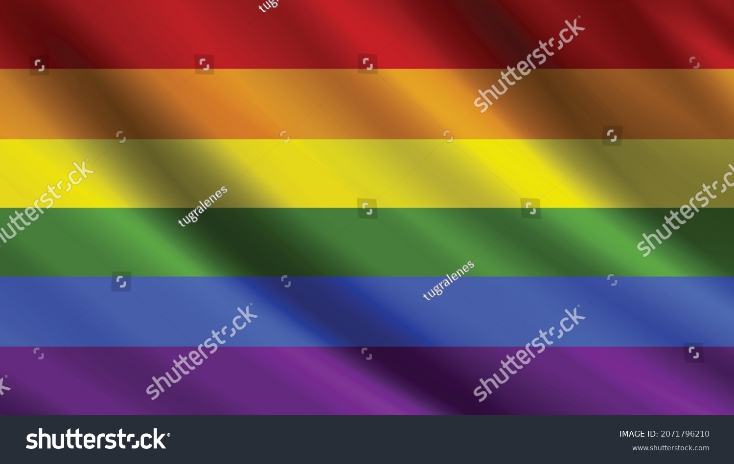 Lgbt Gay Flag Rainbow Flag Pride Stock Vector Royalty Free 2071796210