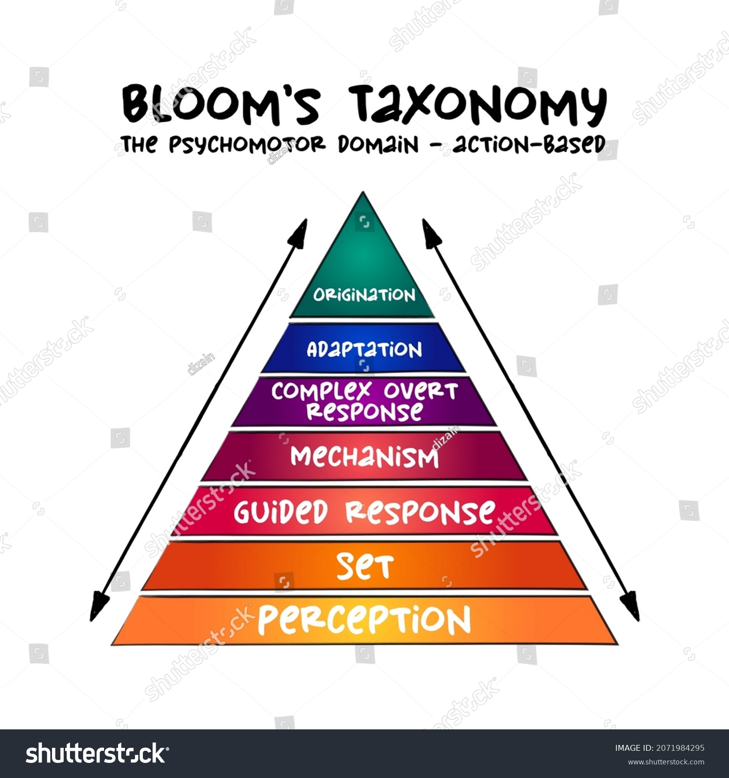 Hand Drawn Blooms Taxonomy Psychomotor Domain Stock Vector (Royalty ...