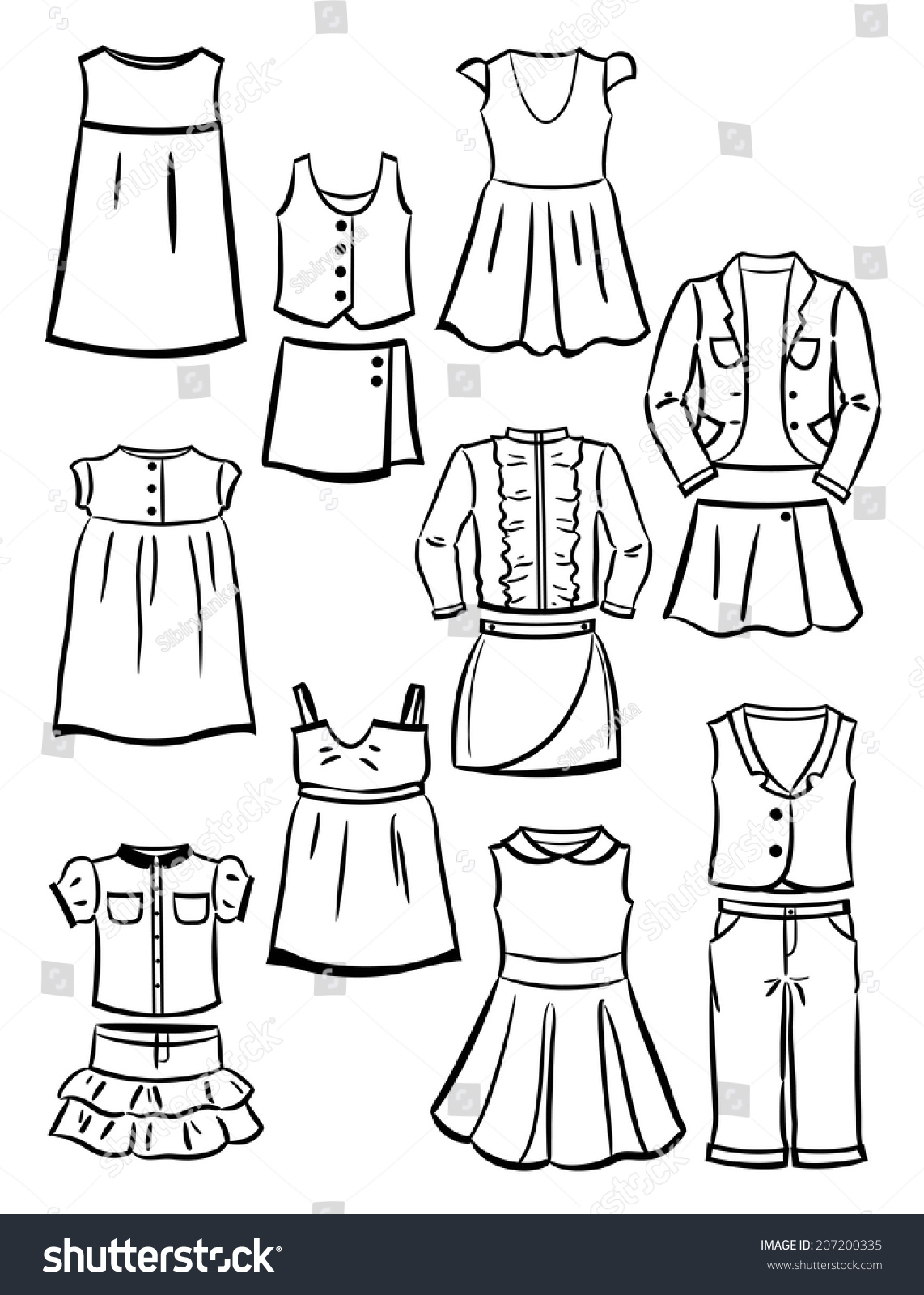 Одежда для школы рисунок