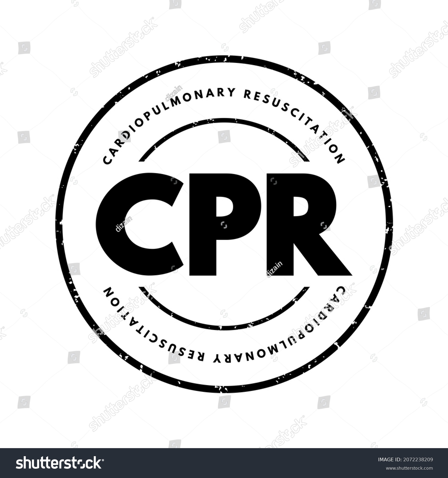 Cpr Cardiopulmonary Resuscitation Lifesaving Technique Thats Stock