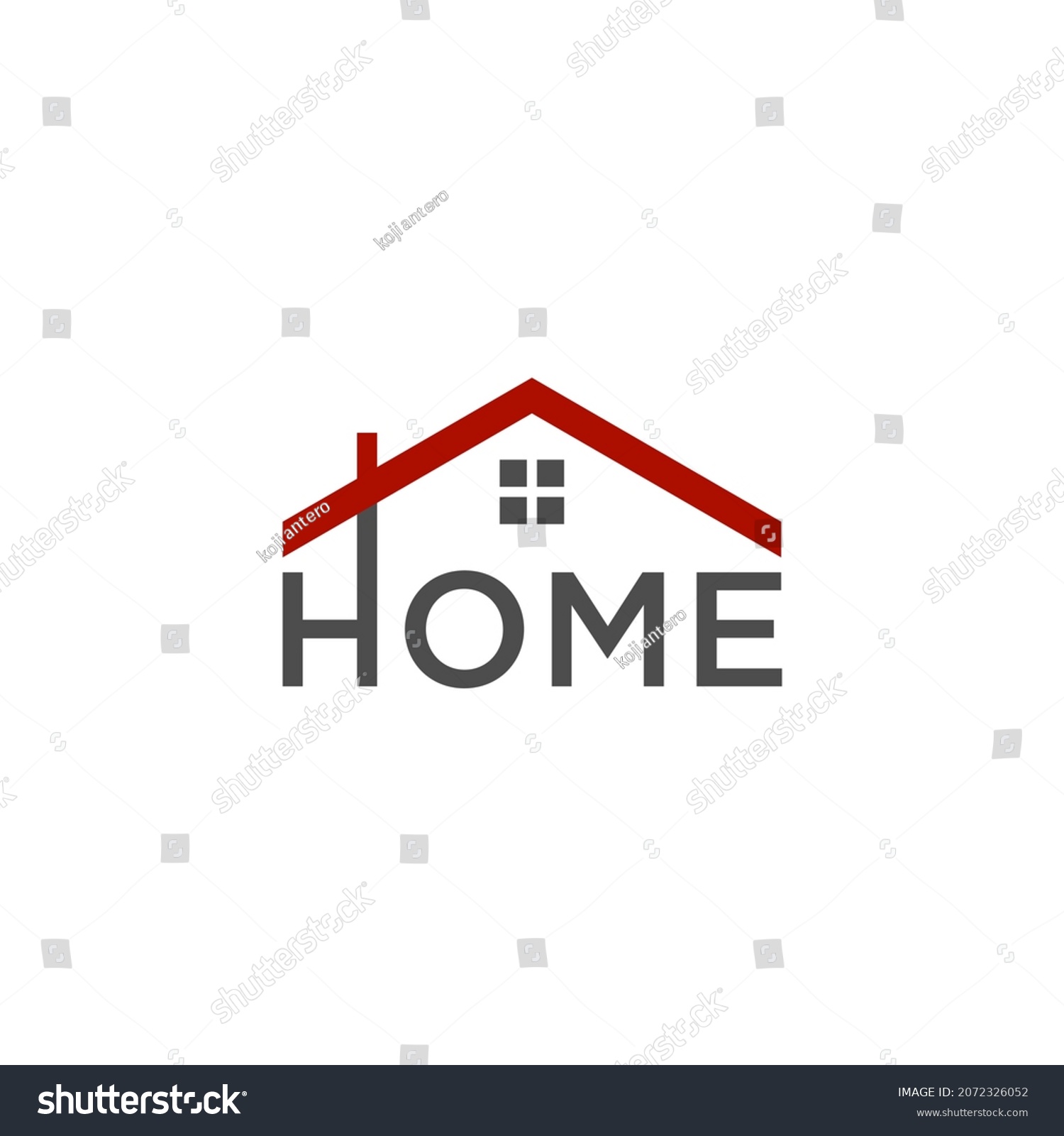 Home Roof Logo Design Real Estate Stock Vector (Royalty Free ...