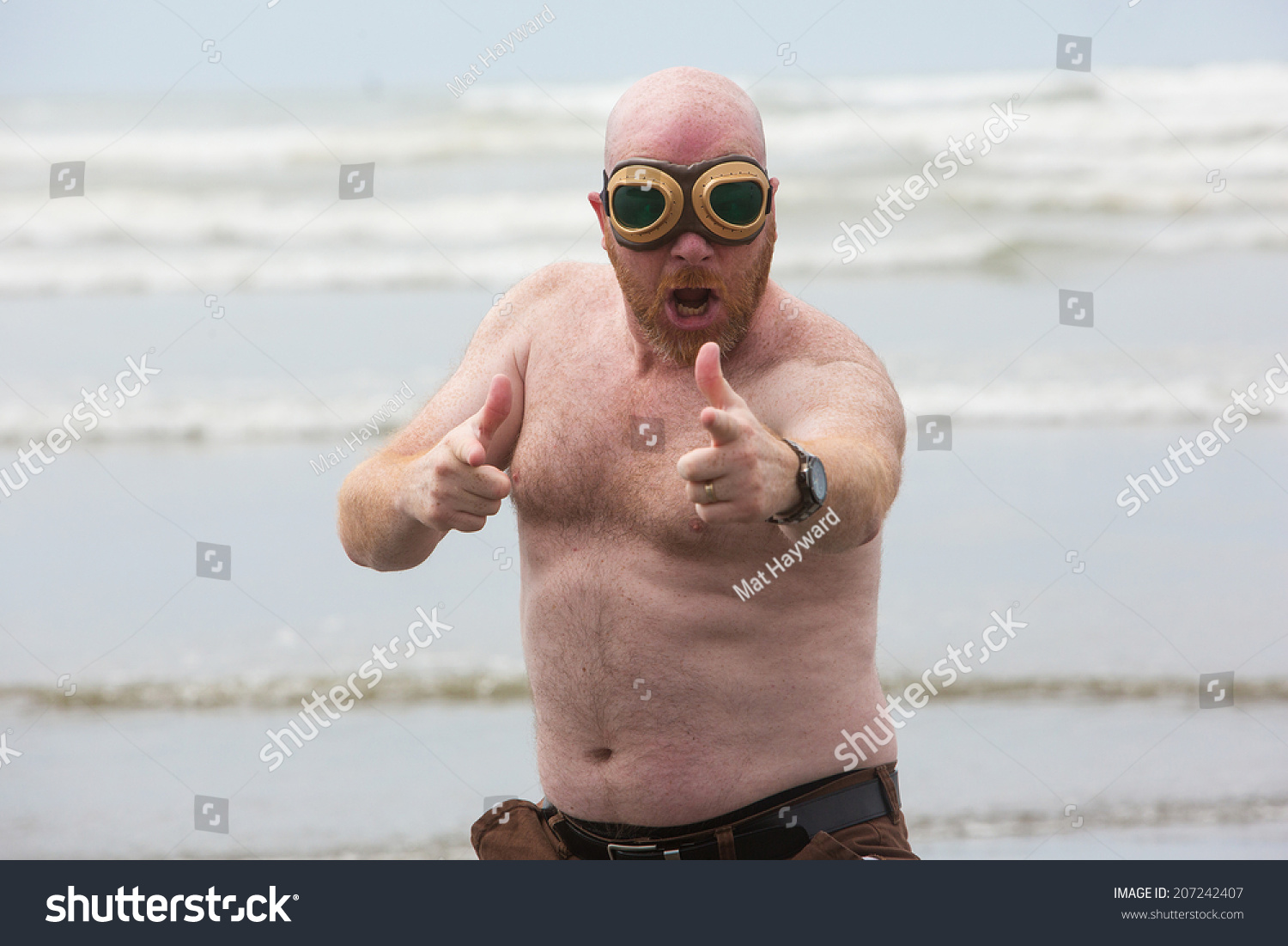 man with goggles