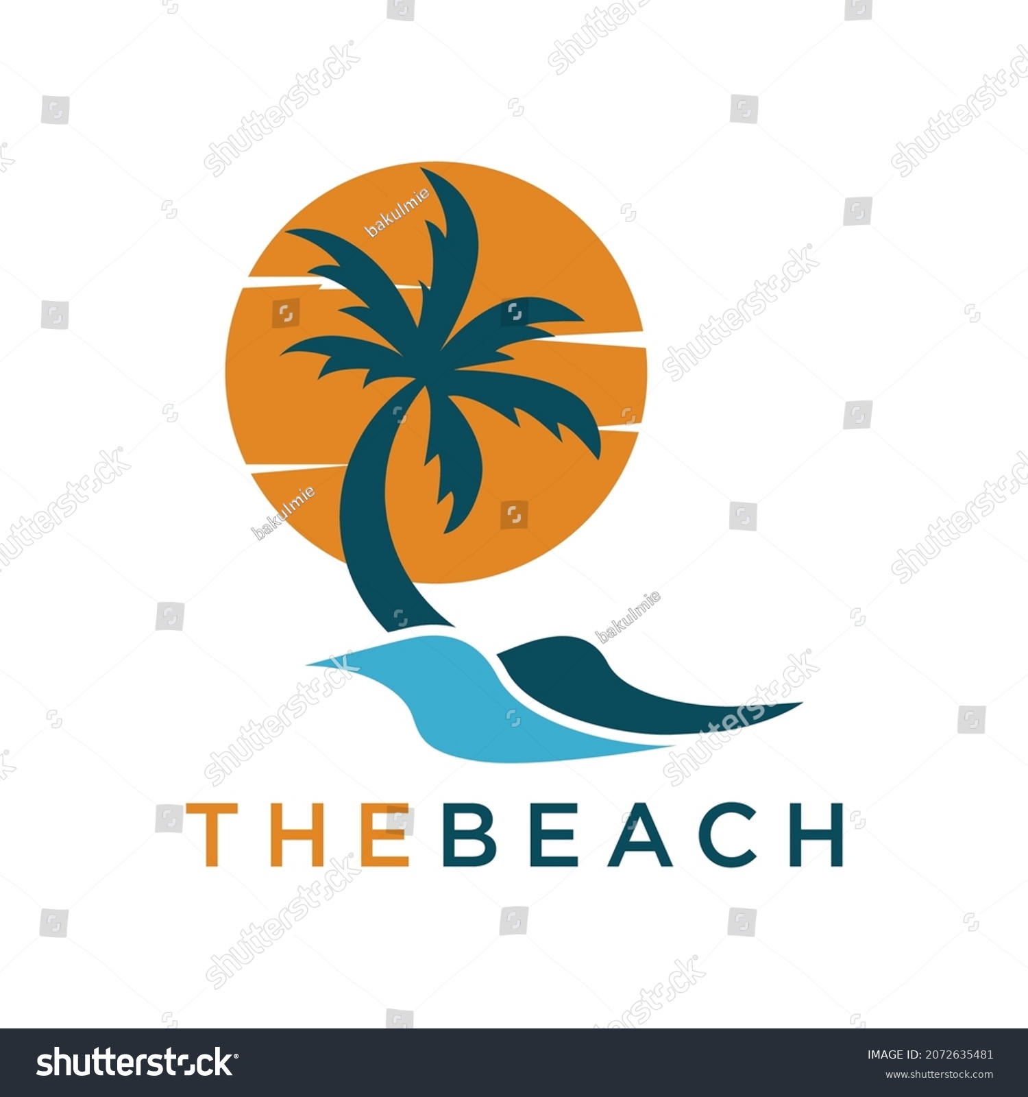 Beach Logo Vector Sign Symbols Stock Vector (Royalty Free) 2072635481 ...