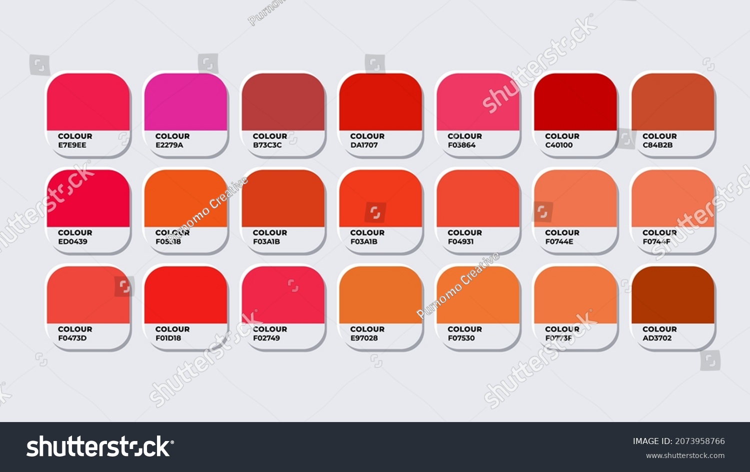 Pantone Colour Palette Catalog Samples Red Stock Vector Royalty Free My XXX Hot Girl