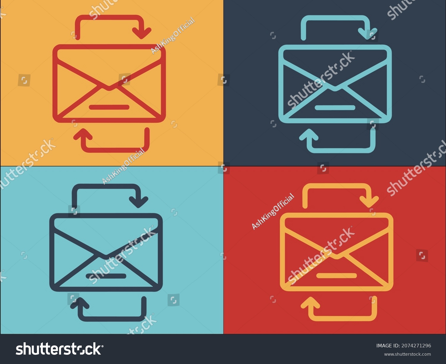 Change Mail Request Logo Template Simple Stock Vector (Royalty Free