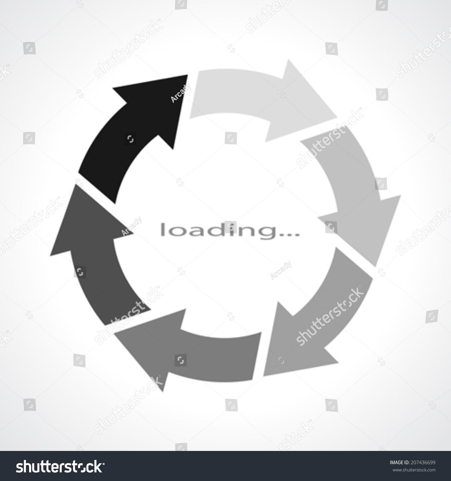 Loading Symbol Stock Vector (Royalty Free) 207436699 | Shutterstock