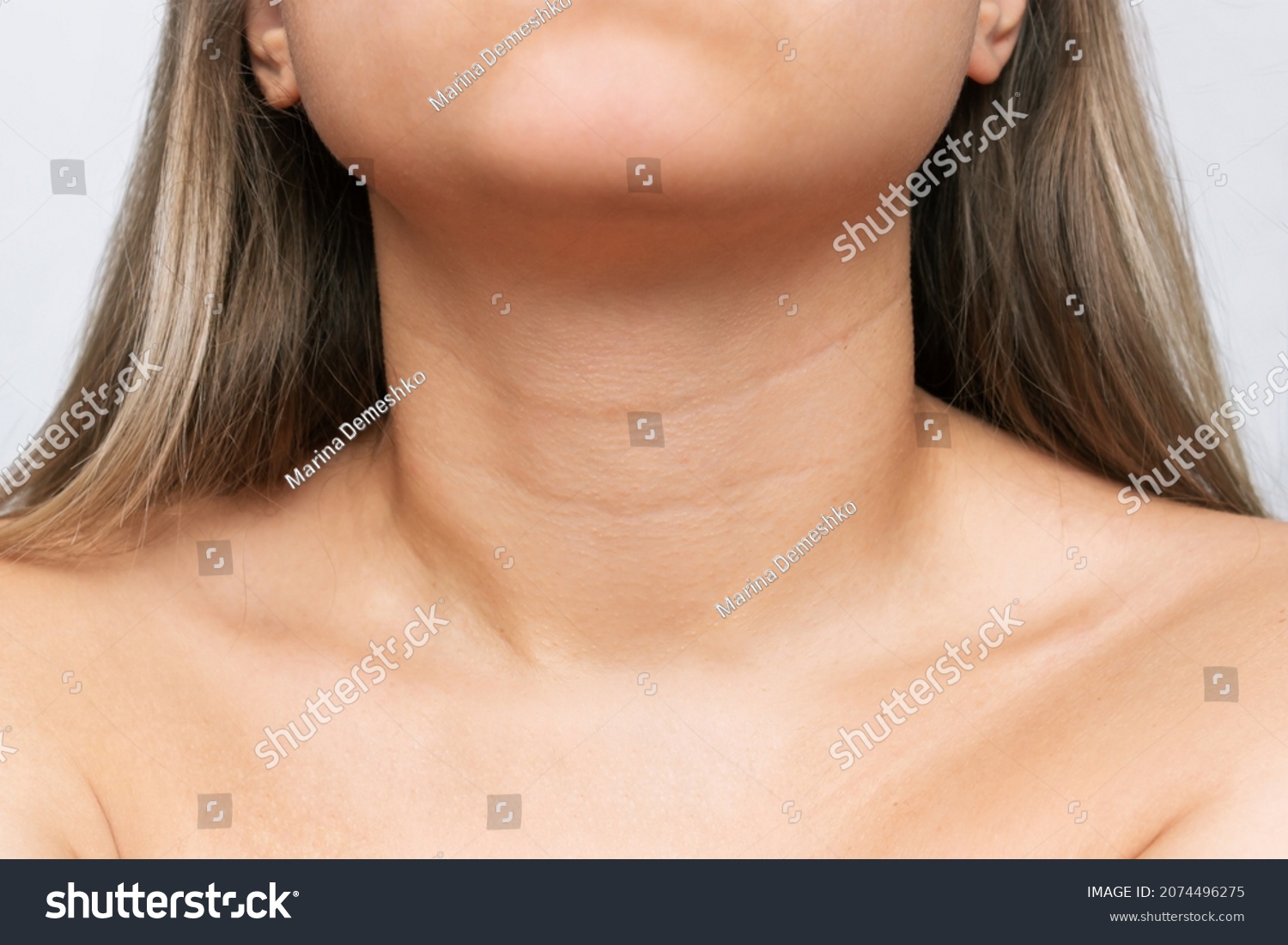 Neck and collarbones