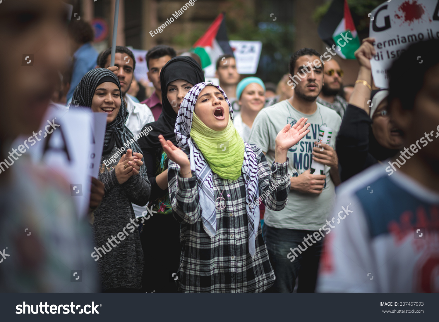 Milan Italy July 26 Pro Palestine Stock Photo 207457993 