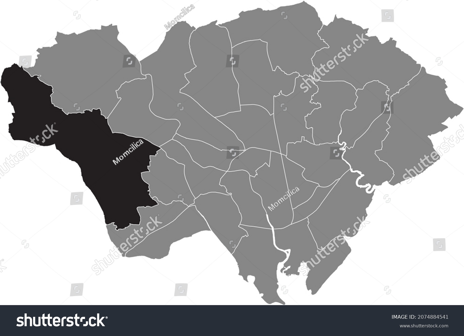 Black Location Map Creigiau St Fagans Stock Vector (Royalty Free ...