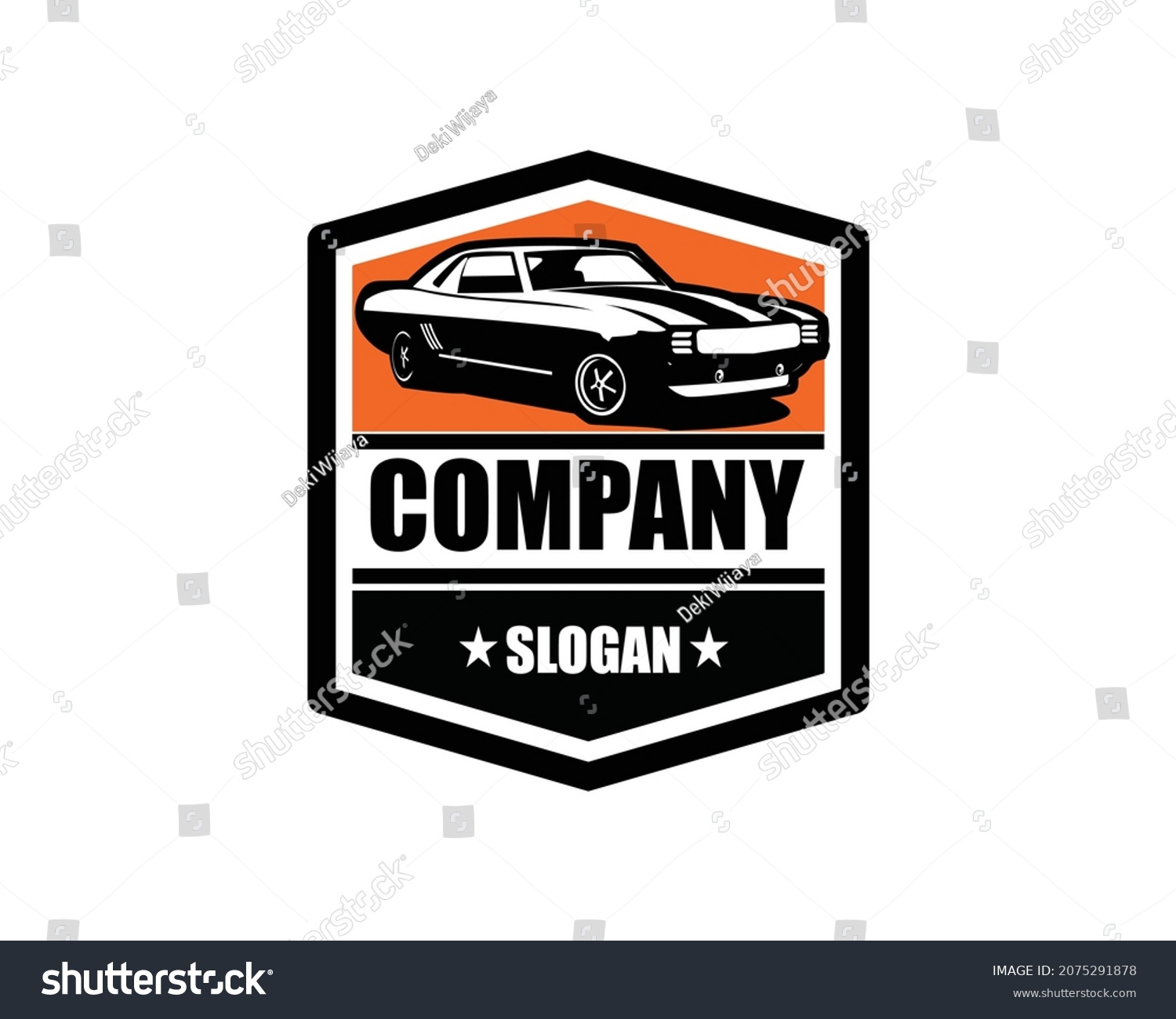 American Muscle Logo Car Illustration Vector Stock Vector (Royalty Free ...