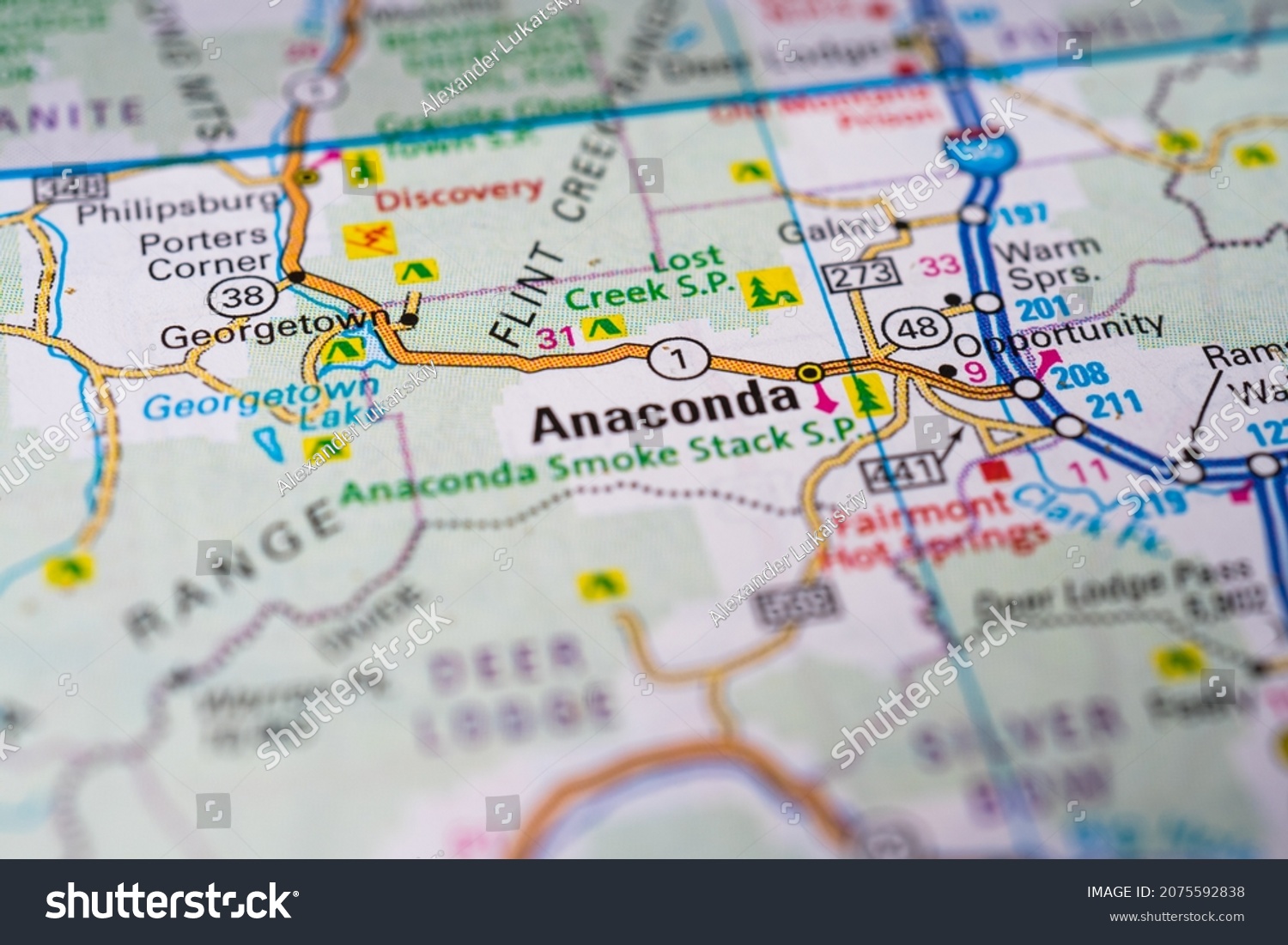Stock Photo Anaconda On The Usa Map 2075592838 