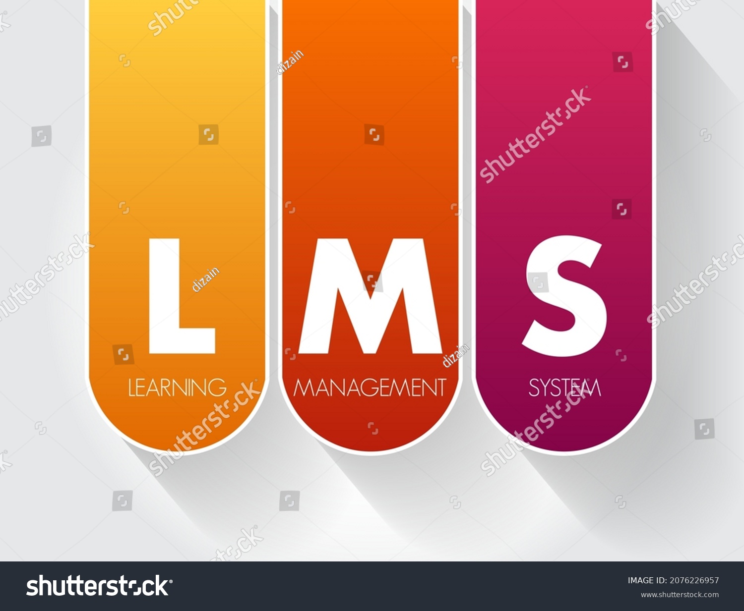 Lms Learning Management System Acronym Software Stock Vector (Royalty ...