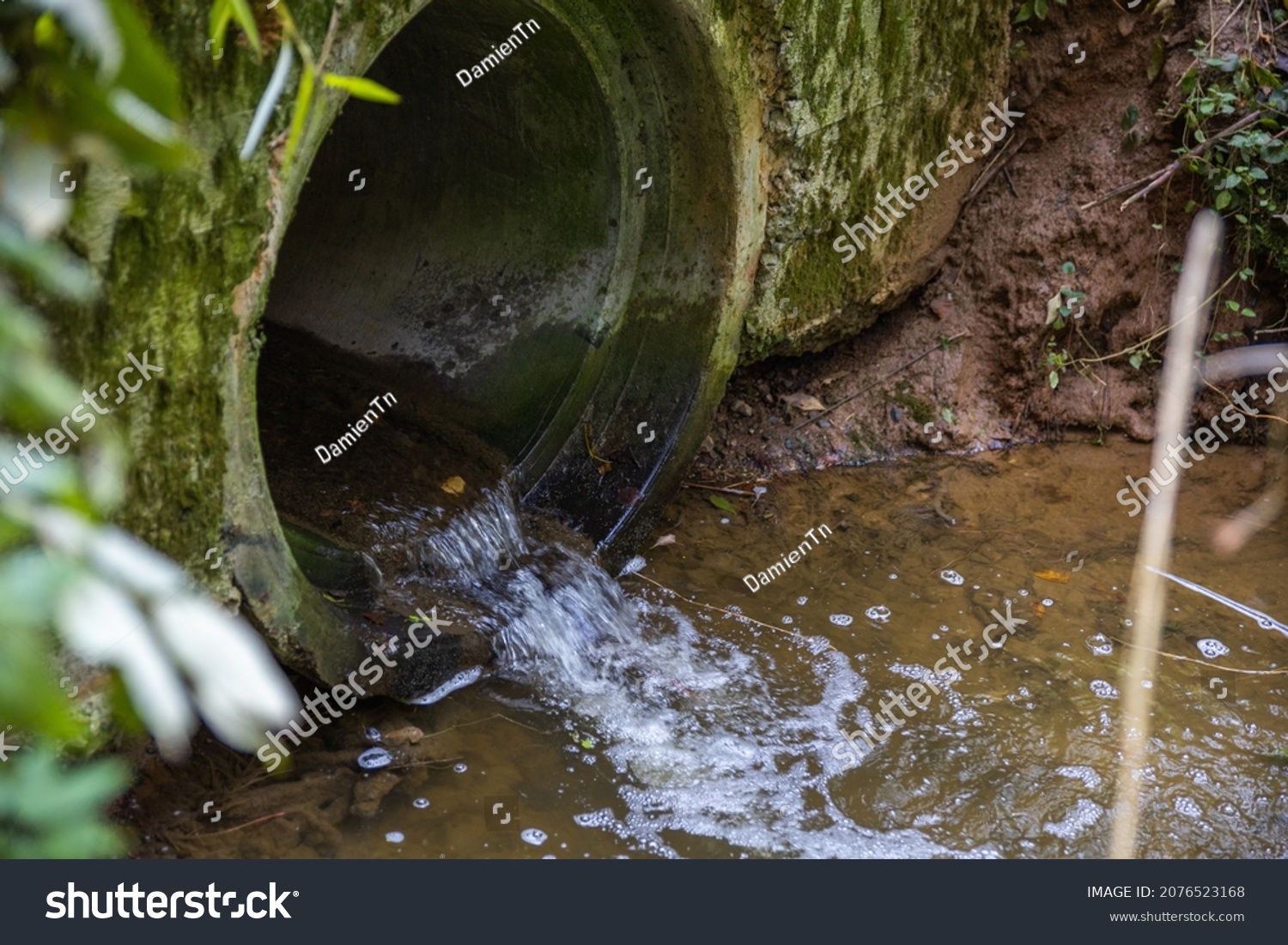 Wastewater Sewage Drain Discharge Stock Photo 2076523168 | Shutterstock