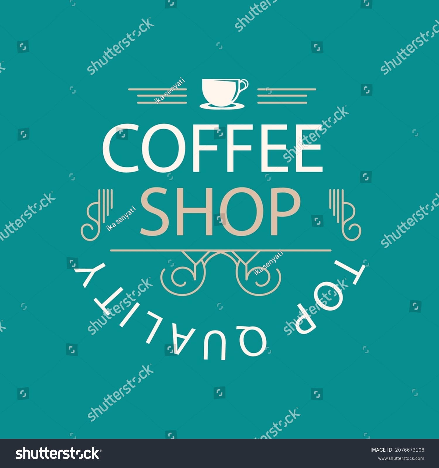 Coffee Shop Retro Logo Vintage Stock Vector Royalty Free 2076673108 Shutterstock 