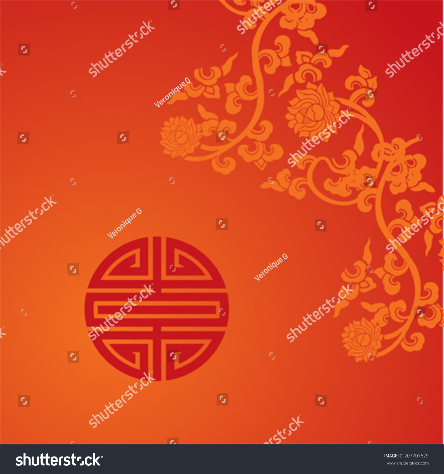 traditional-chinese-lotus-symbol-red-background-stock-vector-royalty