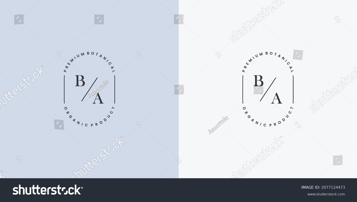 Luxury Logo Design Natural Branding Identity Stock Vector (Royalty Free ...