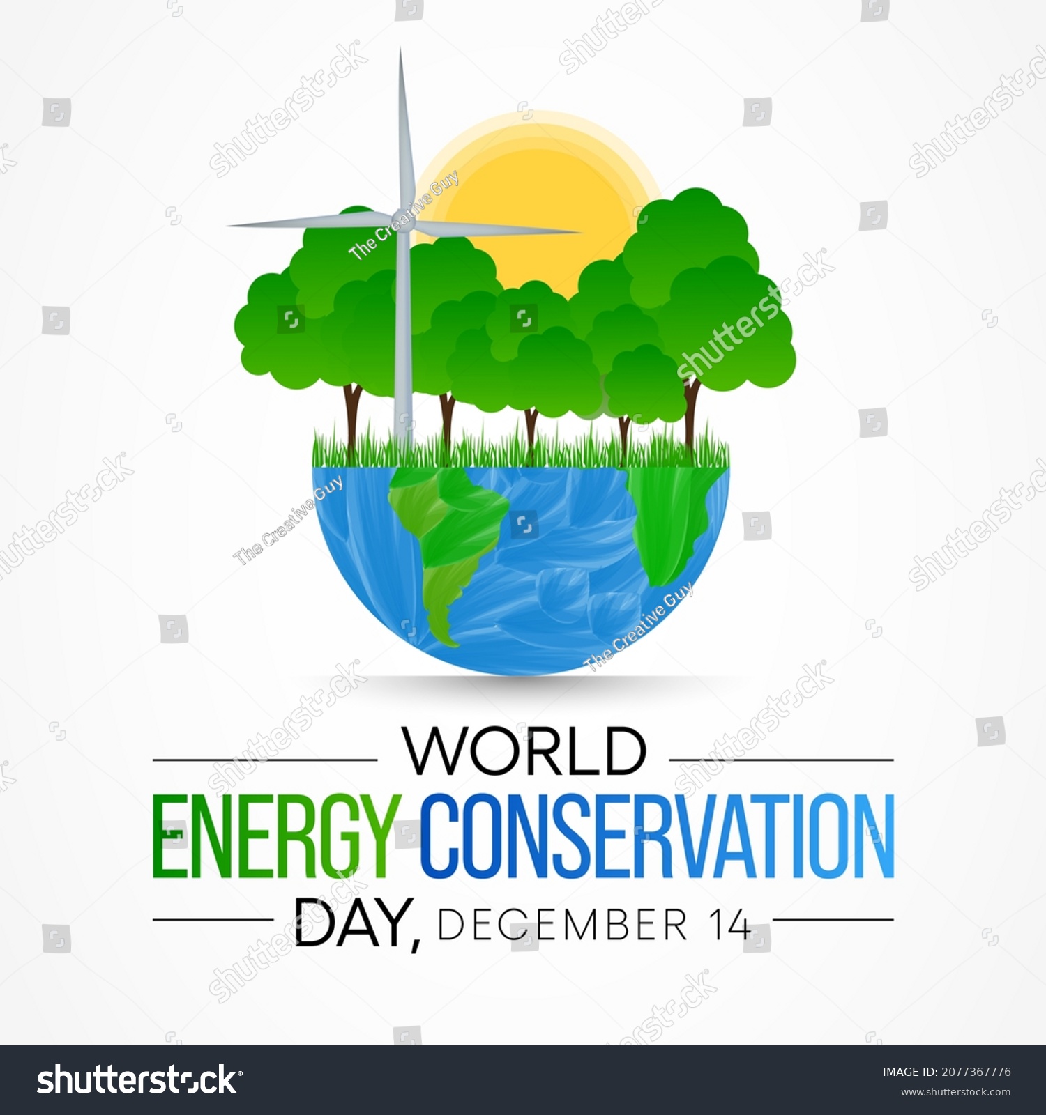 World Energy Conservation Day Observed Every Stock Vector (Royalty Free ...