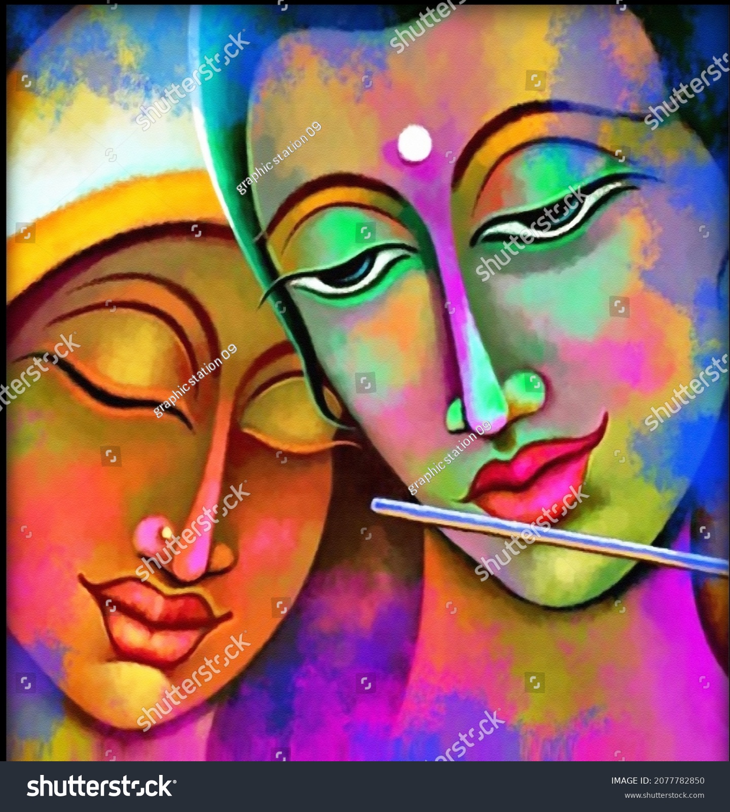 krishna oil paintings wallpaper