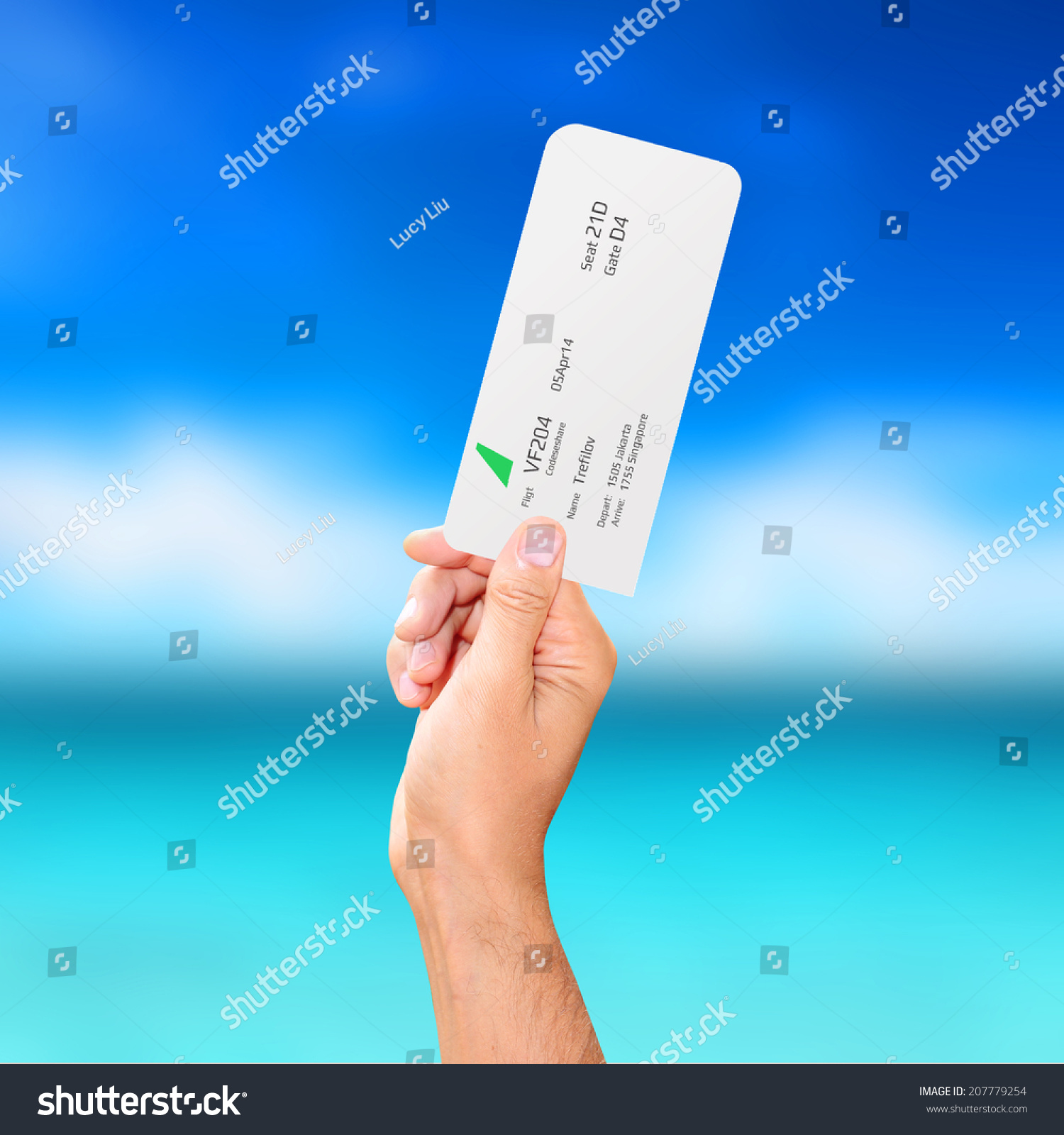 картинки билетов в руке