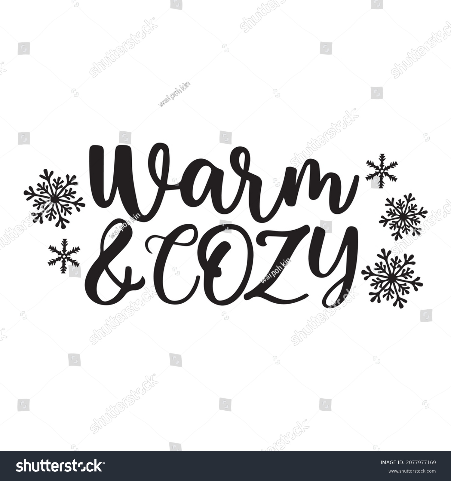 Warm Cozy Backgorund Inspirational Quotes Typography Stock Vector ...