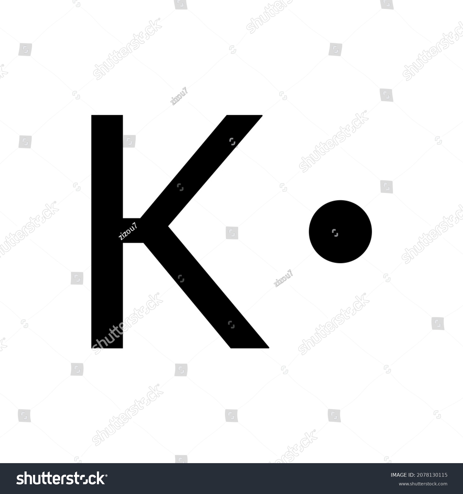 Lewis Dot Structure Potassium Stock Vector Royalty Free Shutterstock